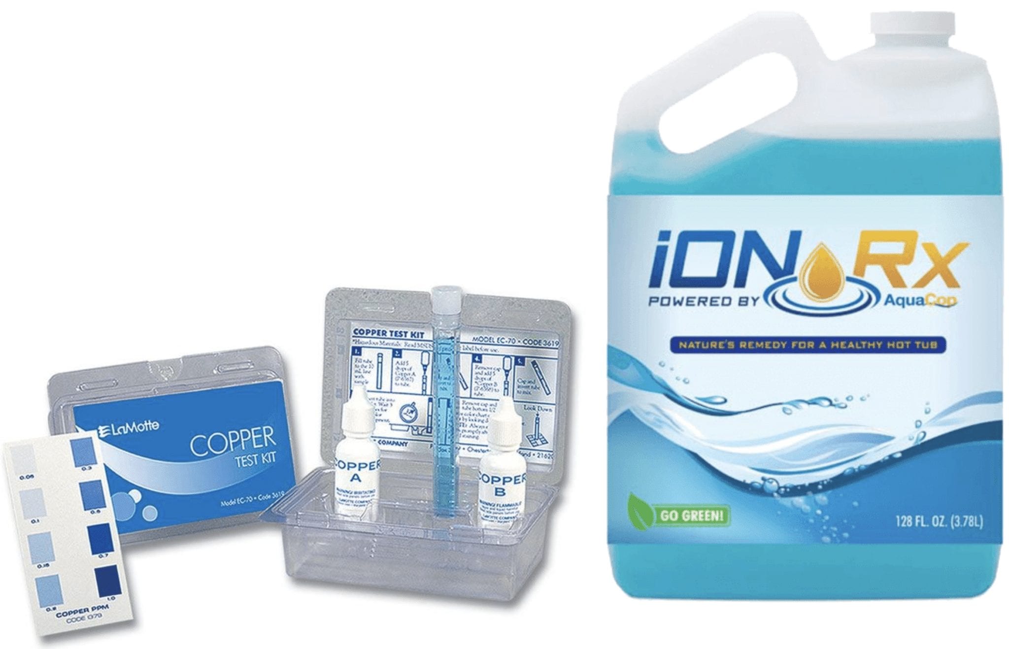 ionrx solution and copper test kit